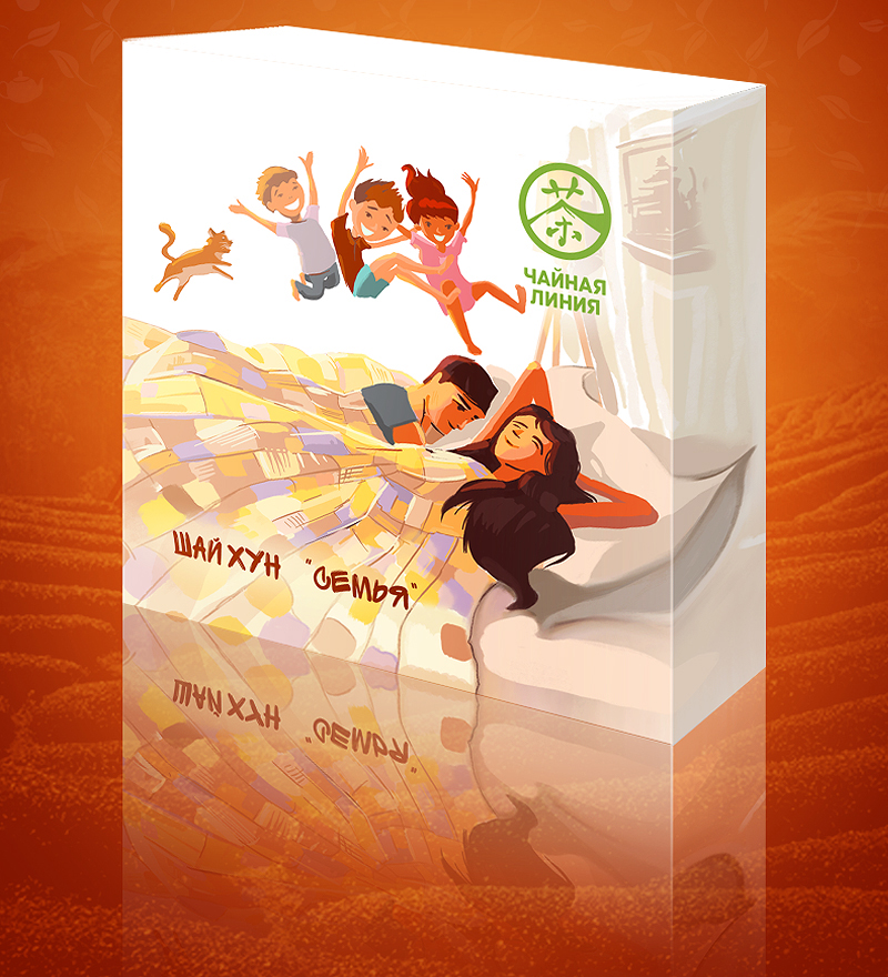 Red tea Pressed Shaikhun 2021 "Family" brand "Tea Line", 90 g