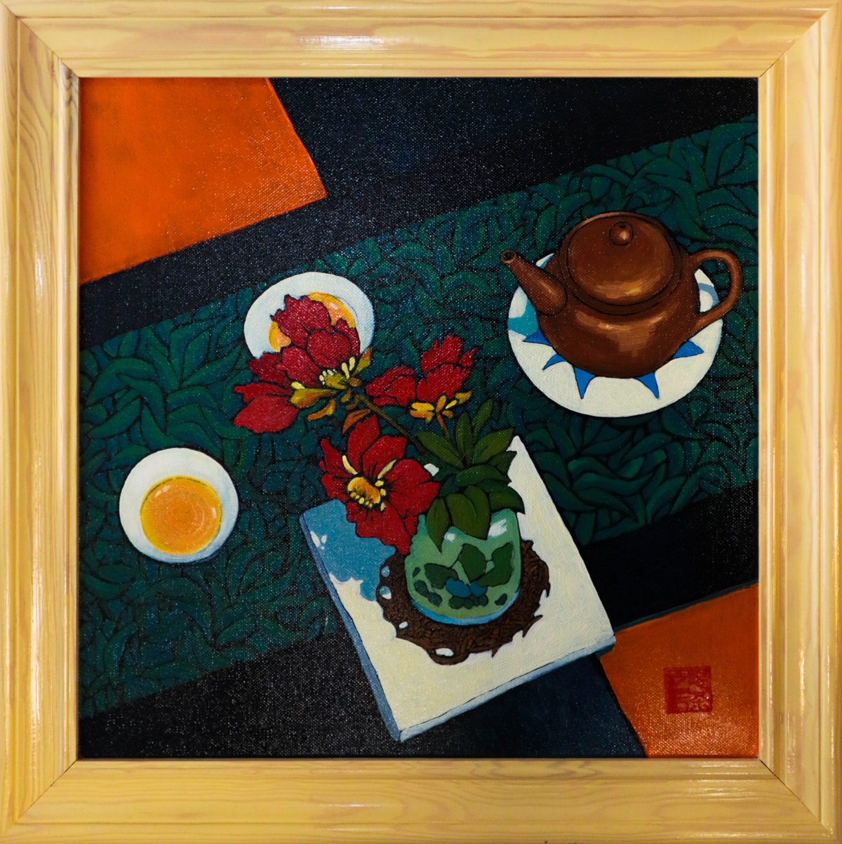 "Time Between Petals," oil on canvas, 40x40 cm. Nikolai Leushin. Price: ₽6,000 rub.