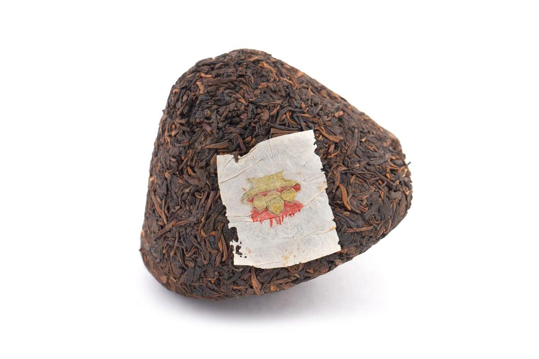 Pressed Rip Pu-erh Tea - Шу пуэр 2004 г. марки "Священное пламя" завода "Сягуань" гриб 250 г