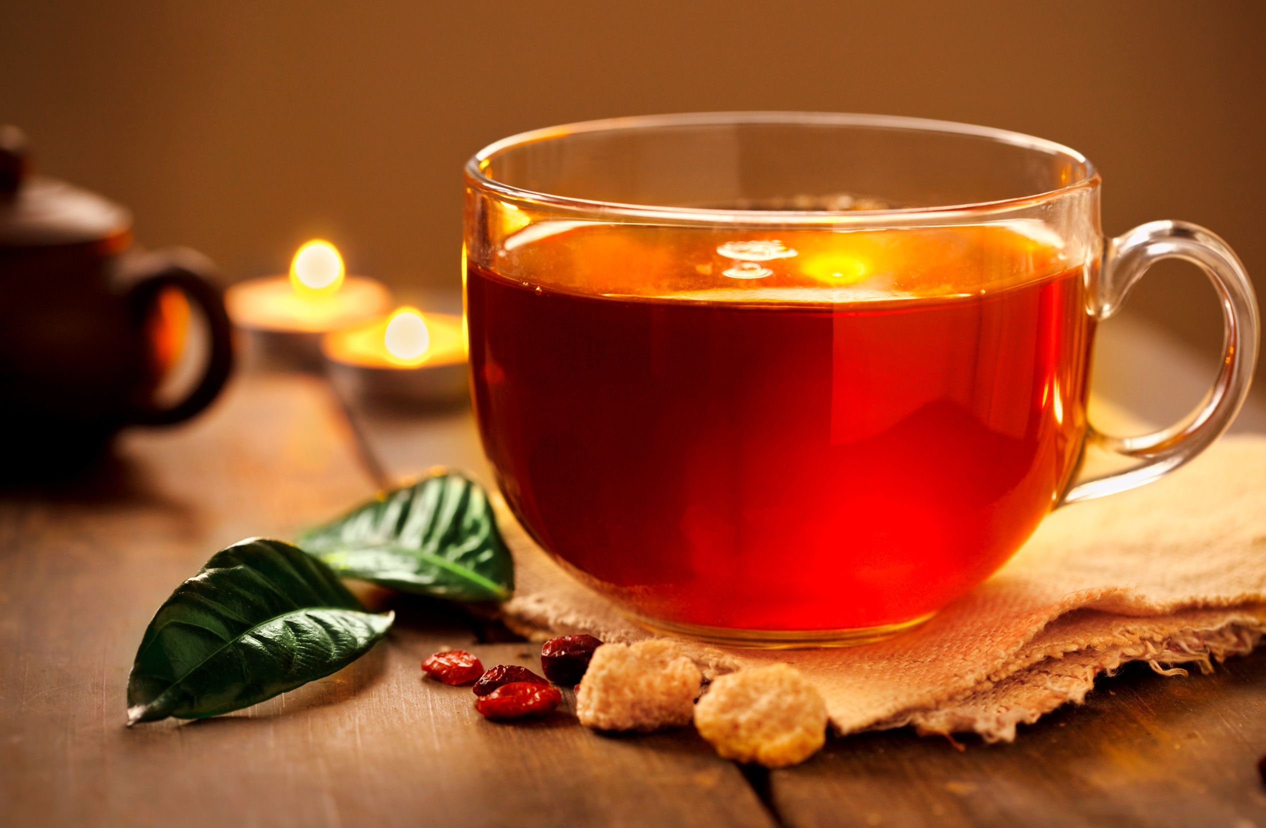 Tea and alcohol. Tea punches