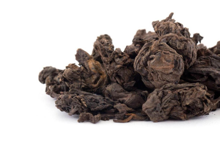 Loose Leaf Pu-erh Tea - Шу пуэр 2016 г. "Цзиндун Лаочатоу" (Старые чайные головы из Цзиндун), 