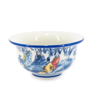 Пиала фарфоровая ручной росписи "Встреча", 125 мл. | 茶杯. Price: ₽2,120 rub.