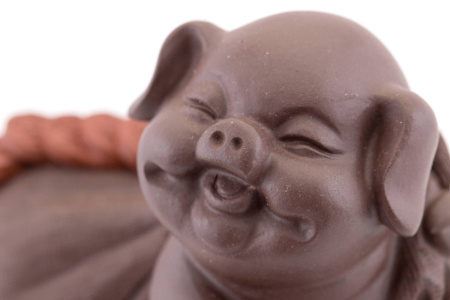 Tea toy "Pig with a money bag". Price: ₽2,960 rub.