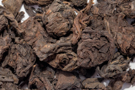 Loose Leaf Pu-erh Tea - Шу пуэр 2016 г. "Цзиндун Лаочатоу" (Старые чайные головы из Цзиндун), 