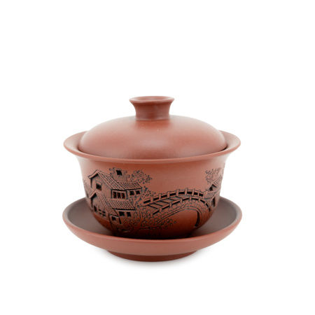 Ceramic gaiwan from Yixing, Jiangsu "Landscapes of Jiangnan Province", 130 ml.. Price: ₽8,580 rub.