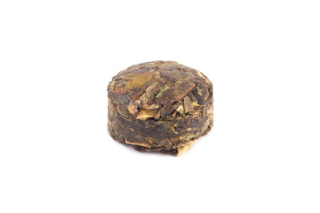 Pressed Raw Pu-erh Tea - Sheng puer "Nomi xiang xiaoto" small nest with the aroma of nomi herb in foil, 