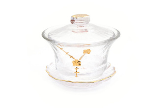 Glass Gaiwan "Golden Flower", 150 ml. Price: ₽3,110 rub.