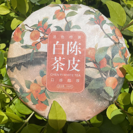 Buy, white tea Gongmei 2016 "Offering Eyebrows" with dried mandarin peel, 100g