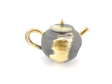 Глиняный чайник ручной работы "Самородное золото" мастера Хуан Жунхуа в стиле Сино. Price: ₽12,870 rub.