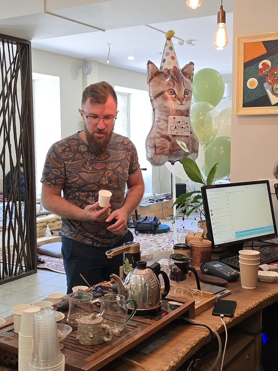 Memorial party in honor of the birthday of Tea Line