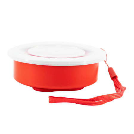 Silicone Collapsible Calabash with Lid "Red" 200ml. Price: ₽660 rub.
