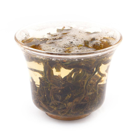 Loose Leaf Pu-erh Tea - Гушу шэн пуэр с одиночного 1000-летнего дерева из д. Наньбэнь Лаочжай, 