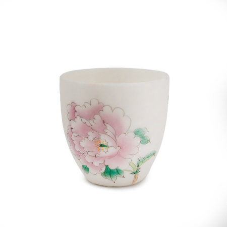 Пиала керамическая ручной росписи "Цветущий пион", 65 мл. | 茶杯. Price: ₽3,200 rub.