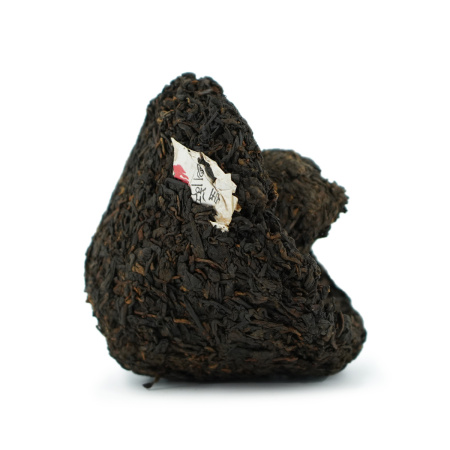 Pressed Rip Pu-erh Tea - Шу пуэр 2010 г. марки "Священное пламя" завода "Сягуань" гриб 250 г, 