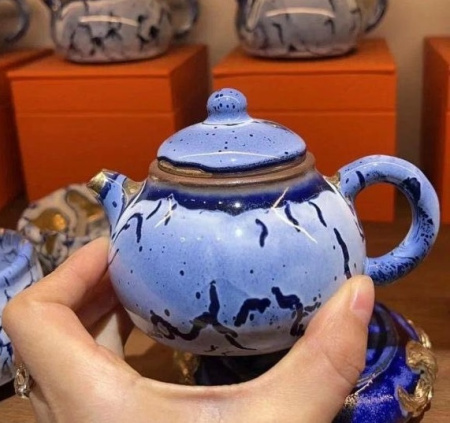 Ceramic teapot from Jingdezhen, Jiangxi "Baikal", 210 ml.. Price: ₽17,650 rub.