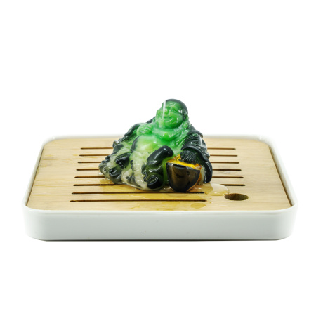 Color-Changing Tea Toy "Jade Hotei with Traditional Gold Ingot". Price: ₽1,350 rub.