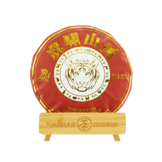 Pressed Rip Pu-erh Tea - Шу пуэр 2022 г. "Рёв тигра" завода "Чашуван" 357 г