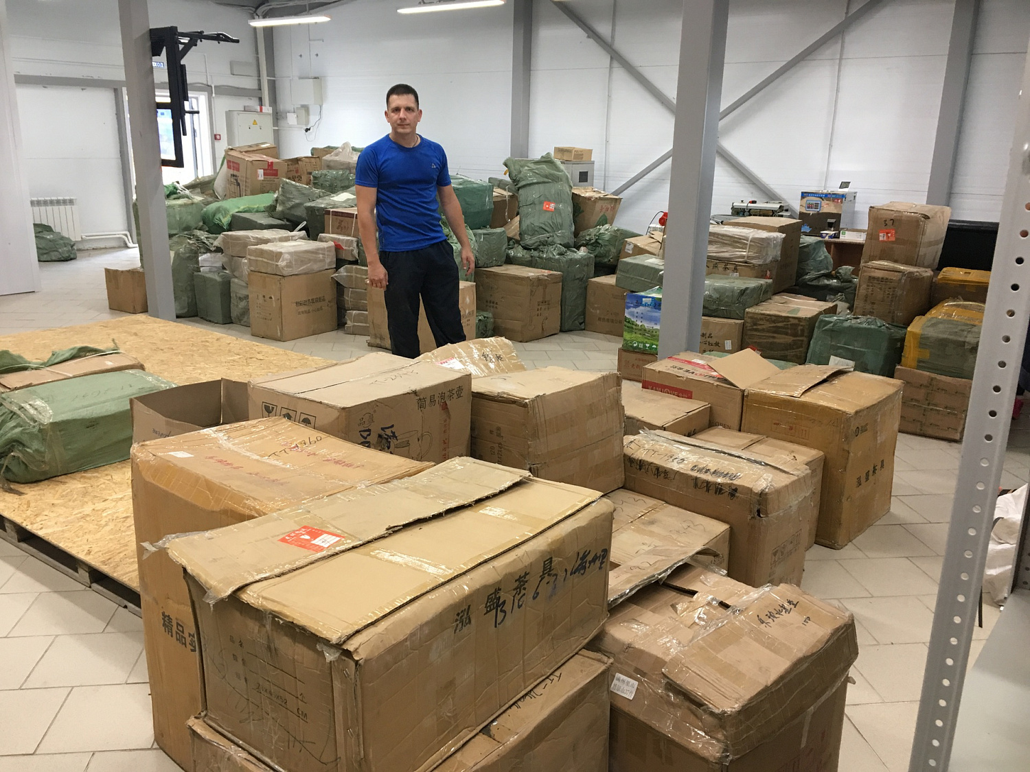 Receipt of goods to the warehouse