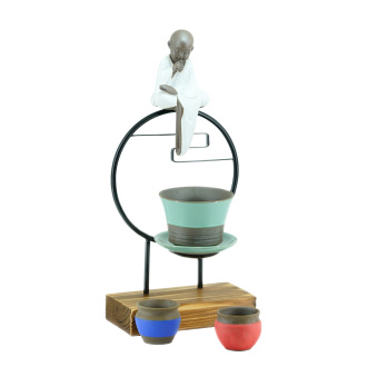 Decorative table stand "Monk with a cicada". Price: ₽7,270 rub.