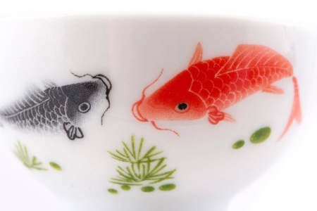 Пиала керамическая "Благородные карпы", 50 мл. | 茶杯. Price: ₽340 rub.