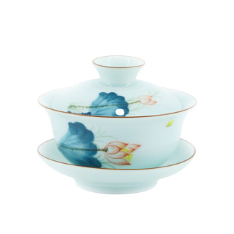 Gaiwan "Lotus with Brown Border", 180 ml. Price: ₽2,570 rub.