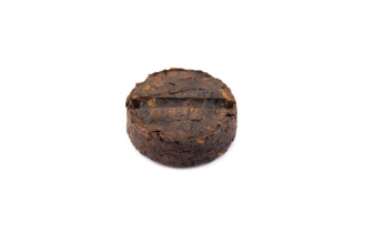 Pressed Rip Pu-erh Tea - Shu Pu'er Chenxiang (Old Fragrance) Mini Dots in Gold Foil, 