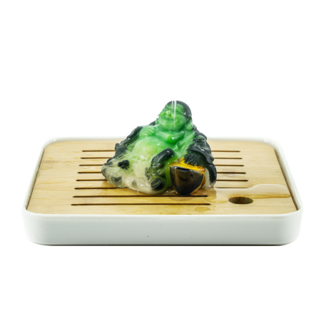 Color-Changing Tea Toy "Jade Hotei with Traditional Gold Ingot". Price: ₽1,350 rub.