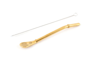 Bombilla for mate (bombilla) metal tube with filter and cleaning brush "Sun". Price: ₽890 rub.