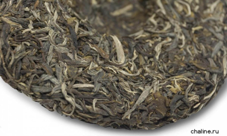 Chaline Pu-erh Tea - Sheng pu-erh 2016 "Bawai" brand "Tea Line" 200 g, 
