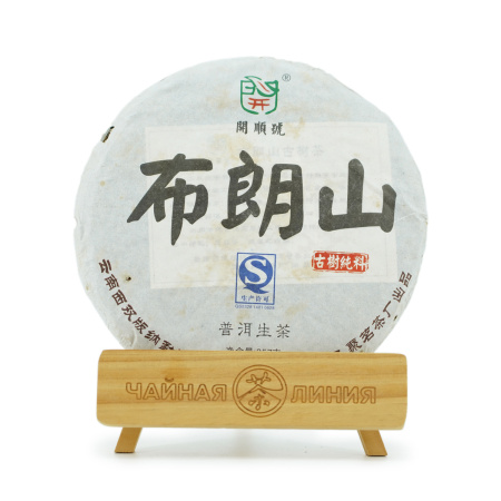 Pressed Raw Pu-erh Tea - Шэн пуэр 2012 г. "Гора Булан" марки "Кайшуньхао", 357 г, 