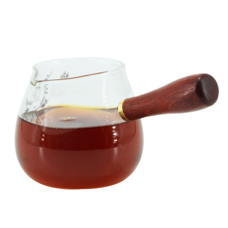 Glass chahai with a wooden handle "Golden Magnolia Branch", 390 ml. Price: ₽2,530 rub.