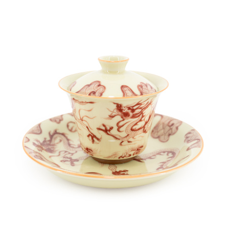 Гайвань фарфоровая с чайным прудом "Водоём дракона". Price: ₽4,970 rub.