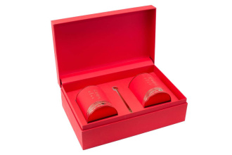 Gift packaging with jars for loose tea "Hongyu". Price: ₽4,680 rub.