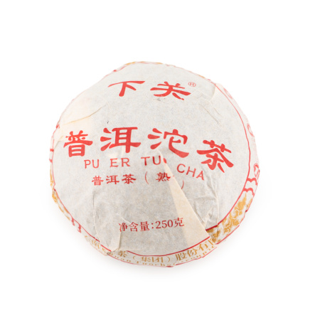 Pressed Rip Pu-erh Tea - Шу пуэр 2024 г. "Pu er tou cha" марки завода "Сягуань" 250 гр, 