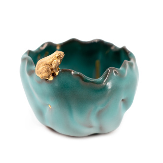 Celadon bowl "Turquoise Lake" by master Huang Ronghua, 85 ml. | 茶杯. Price: ₽8,030 rub.
