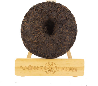 Pressed Rip Pu-erh Tea - Shu Pu'er 2012 "Kaishunhao" brand 357 g, 