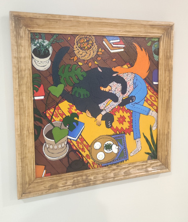 "Dreamty," oil on canvas, 40x40 cm. Nikolay Leushin. Price: ₽6,000 rub.