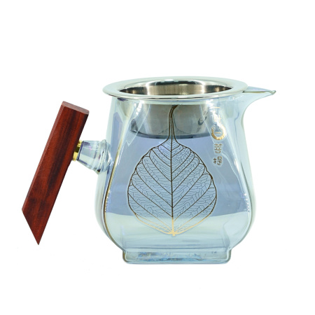 Glass chahai with a strainer and wooden handle "Neon", 440 ml. Price: ₽2,680 rub.