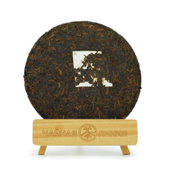 Pressed Rip Pu-erh Tea - Шу пуэр 2020 г. "Чёрное золото" завода "Чжоуши", 357 г, 