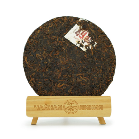 Pressed Rip Pu-erh Tea - Шу пуэр 2013 г. "Цветение" завода "Чжоуши" 360 г, 