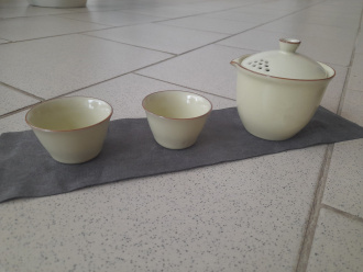 Походный чайный сервиз на две персоны с прозрачной сумочкой "Гималаи". Price: ₽4,390 rub.