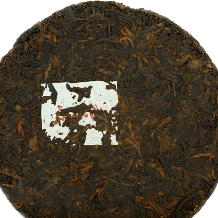 Pressed Rip Pu-erh Tea - Шу пуэр 2019 г. "Лаоманьэ" завода "Юньфусян" 357 г, 