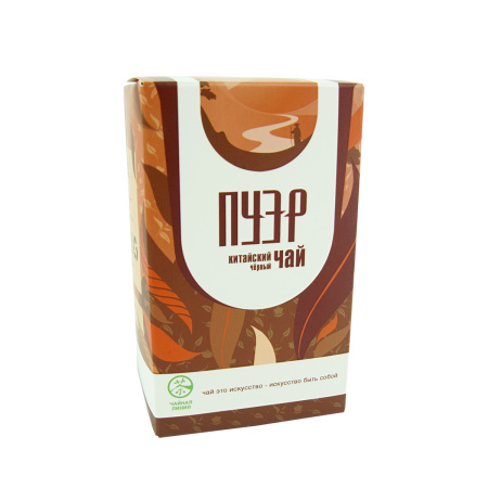 Chaline Pu-erh Tea - Шу пуэр "Китайский чёрный чай" марки "Чайная Линия", 100 г, 