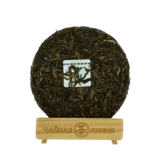 Pressed Raw Pu-erh Tea - Шэн пуэр 2021 г. "Ранняя весна в Биндао" марки "Кайшуньхао" 357 г, 