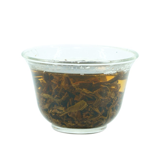 Pressed Raw Pu-erh Tea - Шэн пуэр 2013 г. "Многовековые деревья деревни Ди И гор Нань Но" марки "Кайшуньхао" 400 г, 