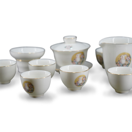 Сервиз керамический "Садовый кролик". Price: ₽16,100 rub.