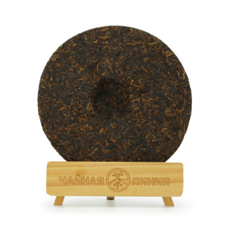 Pressed Rip Pu-erh Tea - Shu Pu'er 2016 "Jin Banzhang" brand "Kaishunhao" 357 g, 