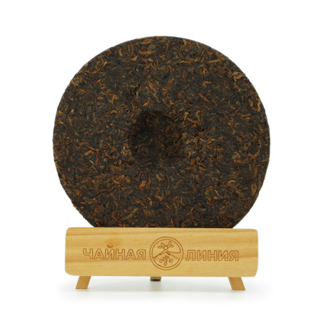Pressed Rip Pu-erh Tea - Shu Pu'er 2016 "Jin Banzhang" brand "Kaishunhao" 357 g, 