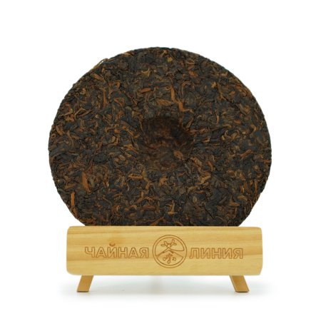 Pressed Rip Pu-erh Tea - Шу пуэр 2013 г. "Цветение" завода "Чжоуши" 360 г, 