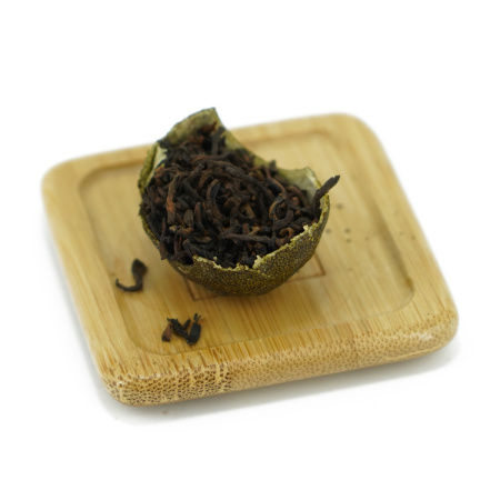 Loose Leaf Pu-erh Tea - Шу пуэр 2022 г. в лайме завода "Кайшуньхао", 